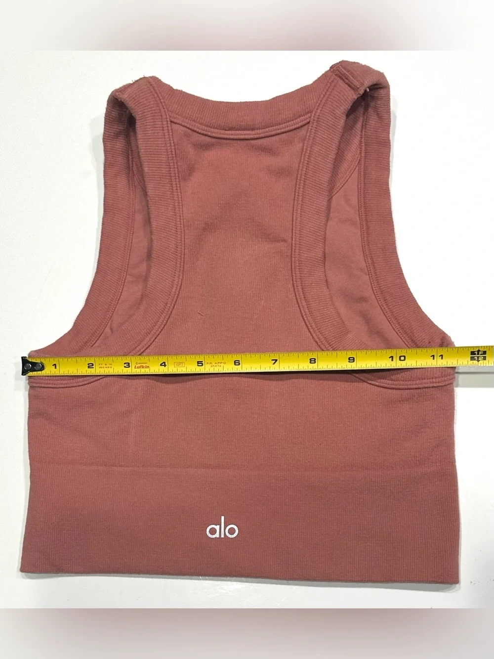 Alo Yoga Cropped Ribbed Tank Top Women’s Brown Sleeveless Athletic Activewear XS